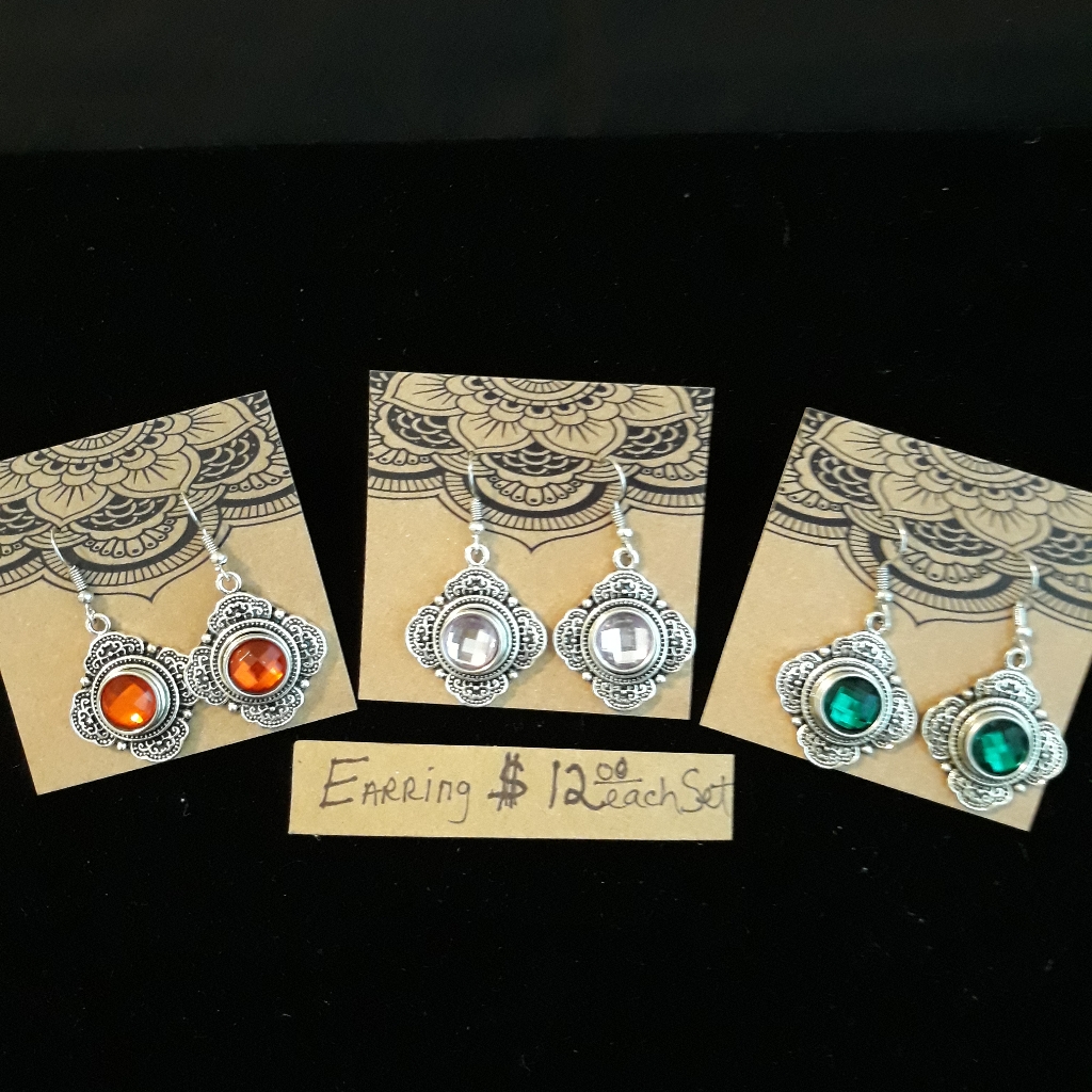 Snap Button Earrings 12$